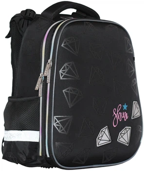 Ранець Class SchoolCase Shine 39 х 28 х 21 см 2 відділення Чорний (2414C) (8591662241402)