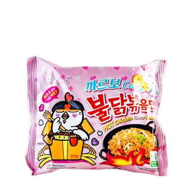 Лапша Рамен быстрого приготовления острая со вкусом курицы и соуса карбонара SamYang 130 г