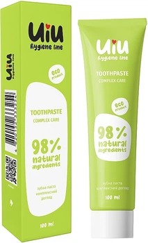 Зубна паста гігієнічна "Комплексний догляд" - Uiu Complex Care Tothpaste 100ml (1247209-142329)