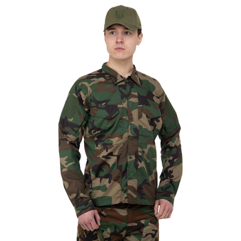 Китель тактичний Military Rangers Pro розмір 3XL (бавовна, поліестер, Камуфляж Woodland) (ZK-JK6006_Камуфляж Woodland_3)