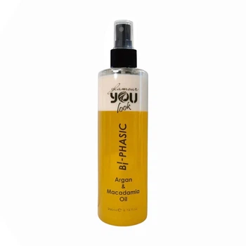 Двофазний спрей-кондиціонер You Look Professional Glamour Bi-Phasic Argan & Macadamia Oil, 200 мл.