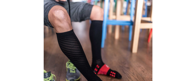 Гольфы компрессионные для бега Compressport Full Socks Recovery 4M(45-48см) Black