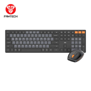 Комплект беспроводной клавиатура и мышь Fantech Go WK895 Silent Click Black