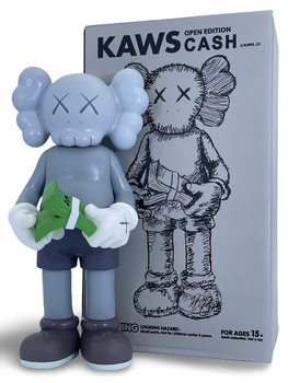 Статуетка KAWS x Money Flip x Cash Open Edition x Gray 400% 28 см Brian Donnelly Монумент