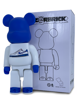 Статуетка Bearbrick x Nike Air Force 1 Blue 400% 28 см Medicom Toy Phil Knight