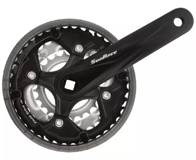 Шатуны велосипедные Sun Race FCM500 под квадрат (42-34-24), L-170 mm.
