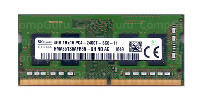 Оперативна пам'ять для ноутбука Hynix DDR4 4GB 2400MHz SO-DIMM 1Rx16 PC4-2400T (HMA851S6AFR6N-UН)