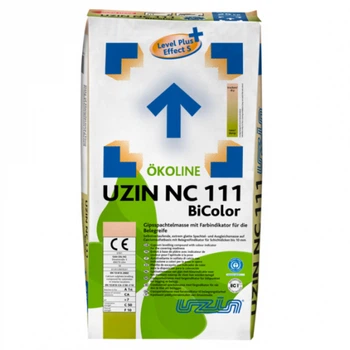 Шпаклевка гипсовая Uzin NC 111 BiColor 10 мм 25 кг.