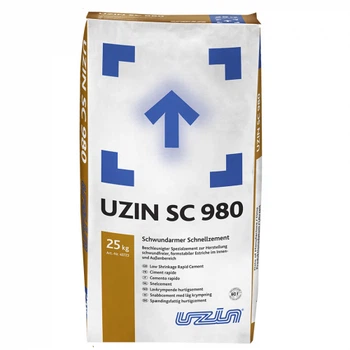 Цемент малоусадочный Uzin SC 980 устойчивый к деформации 25 кг.