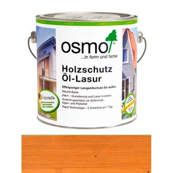 Защитное масло-лазурь Osmo Holzschutz-Lasur 728 кедр прозрачное шелковисто-матовое