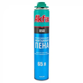 Професійна поліуретанова піна Аkfix 850 Mega PU Gun Fom 65L (літня, під пістолет)
