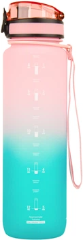Бутылка для воды UZSPACE Gradient 3038 1000 мл Розово-голубая (6955482333020)