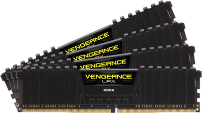 Оперативная память Corsair DDR4-2666 32768MB PC4-21300 (Kit of 4x8192) Vengeance LPX Black (CMK32GX4M4A2666C16)