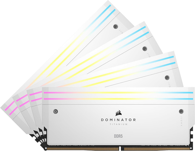 Оперативная память Corsair DDR5-6000 65536MB PC5-48000 (Kit of 4x16384) Dominator Titanium White (CMP64GX5M4B6000C36W)