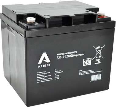 Акумулятор до ДБЖ AZBIST ASGEL-12400M6 (12V 40.0Ah)
