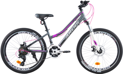 Велосипед Ardis Alpina МТВ AL 24" 13" Серо-фиолетовый (0234-130-Ф)