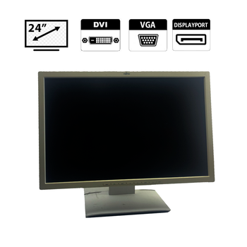 Монітор Fujitsu B24w-6 / 24" (1920x1200) TN / USB 2.0, DVI, DisplayPort, VGA, Audio б/в