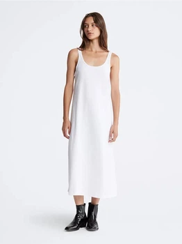 Платье миди летнее женское Calvin Klein 527194025 S Белое (1159808139)
