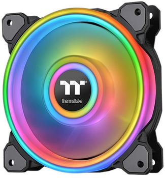 Wentylator Thermaltake Riing Quad 14 RGB Radiator Fan TT Premium Edition Single Fan Pack Black (4713227526845)