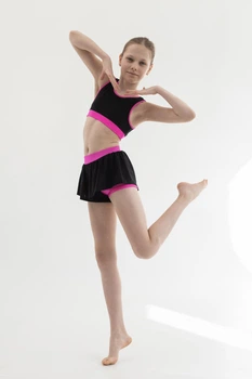 Спортивный костюм для pole dance с двойными шортами Жасмин рост 134