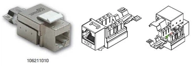 Модуль Keystone RJ-45, STP, 90°, PL106211010