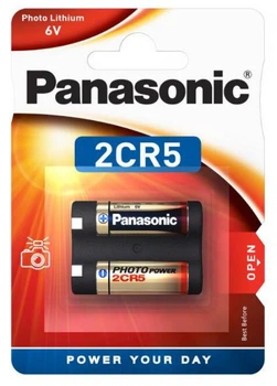 Батарейка литиевая Panasonic Photo Lithium 2CR5 (2CR-5L/1BP), 6V, блистер 1шт, USA