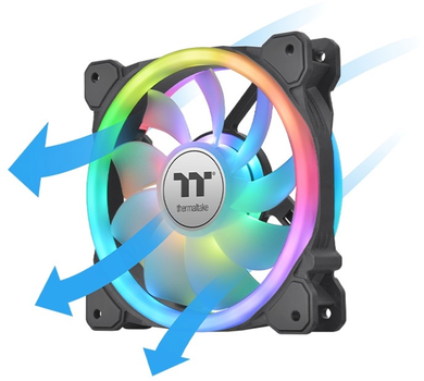 Набір вентиляторів Thermaltake SWAFAN 14 RGB Radiator Fan TT Premium Edition Black (4713227534239)