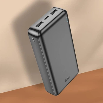 Повербанк Hoco J1OOA High-ranking портативна батарея для телефону планшета 20000 mAh, Чорний