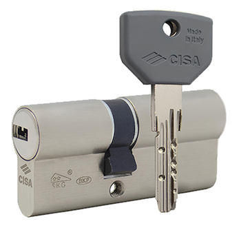 Циліндр CISA ASIX P8 70 (30*40) нікель матовий 3 ключі