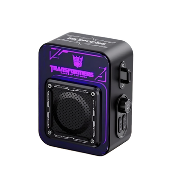 Портативная Bluetooth колонка Transformers TF-Y02 Megatron с басами, RGB-подсветкой, 1800 mAh, чёрная
