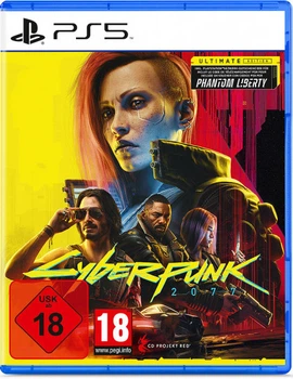 Игра Cyberpunk 2077: Ultimate Edition PS5 (украинские субтитры)