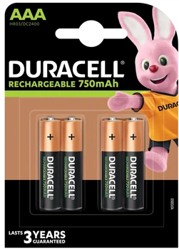 Акумулятор Duracell HR03 AAA 750mAh BL/4 (5007331)