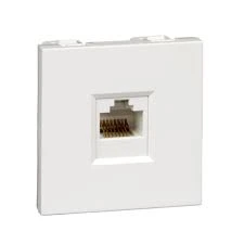 Адаптер Schneider RAL9010 1мод для RJ-мод W45 Keystone 1-порт White (RIN-145-BE)