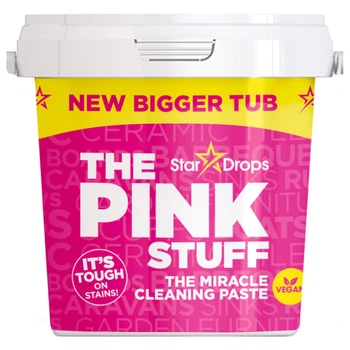 Універсальна паста для чищення The Pink Stuff Miracle Cleaning Paste 850 г + губка Pink Stuff Sqeezy Sponge & Scrubberar Drops