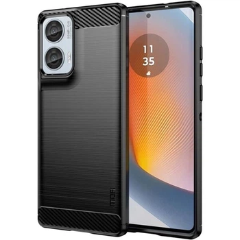 Силиконовый (TPU) чехол MOFI Carbon Fiber для Motorola Edge 50 Fusion - Black