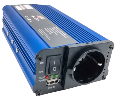 Przetwornica Bass Polska 5011 600/1200 W 12-230 V DC-AC Blue (5902067626283)