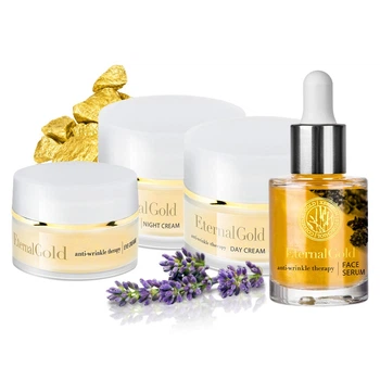 Набор косметики для лица Eternal Gold - Сыворотка + Дневной Крем + Ночной Крем + Крем под Глаза 185019