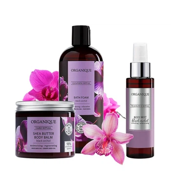 Набор натуральной косметики Black Orchid - Пена для Ванны, Бальзам для Тела и Ароматный Туман 185028