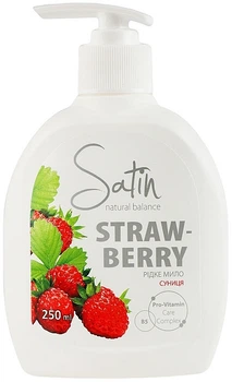 Гель-мило "Суниця" - Satin Natural Balance Strawberry 250ml (1127361-1503891-2)