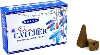 Стелющиеся дымные благовония конусы "Ловец снов" - Satya Dream Catcher Backflow Dhoop Cones 10шт (1333970-6331810)