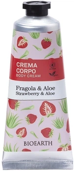 Крем для тела "Клубника и алоэ" - Bioearth Family Strawberry & Aloe Body Cream 75ml (1307245-151337)