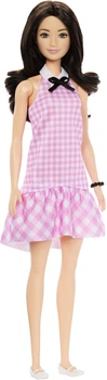 Lalka Mattel Barbie Fashionistka w delikatnej kraciastej sukience (0194735176649)