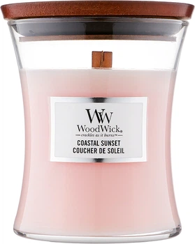 Ароматическая свеча в стакане - WoodWick Hourglass Candle Coastal Sunset 275g (743747-135086)