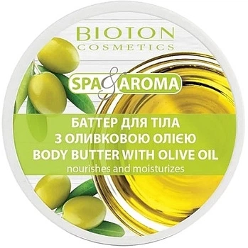 Баттер для тела с оливковым маслом - Bioton Cosmetics Spa & Aroma Body Butter With Olive Oil 250ml (1193027-147168)