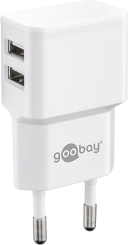 Зарядний пристрій Goobay Apple Lightning Dual Charger Set 12 W (4040849449796)