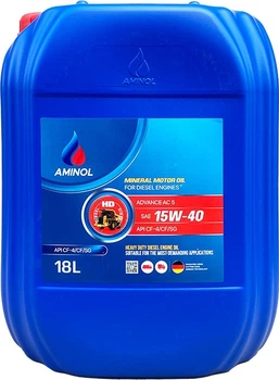 Моторное масло Aminol Advance AC5 15W40 18 л (AM161786)