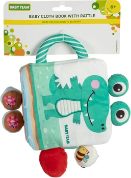 Игрушка-книжка Baby Team текстильная с погремушкой (8721)