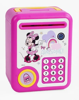 Дитяча скарбничка сейф TK Group MINI Bank Mouse мелодії, звуки тварин, імітація сканування відбитка пальця, фрази англійською мовою Pink (5012)