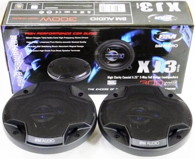 Автомобильные колонки 13см BOSCHMANN BM AUDIO XJ3-553B 300W трехполосные