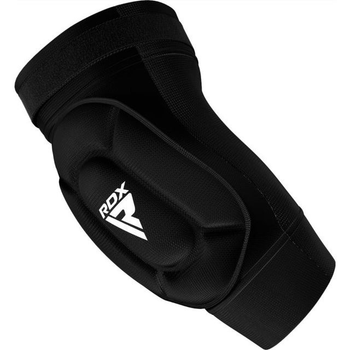 Налокотники спортивные RDX Hosiery Elbow Foam Black logo White L